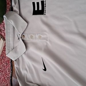NWT Nike Footaball polo with letter E